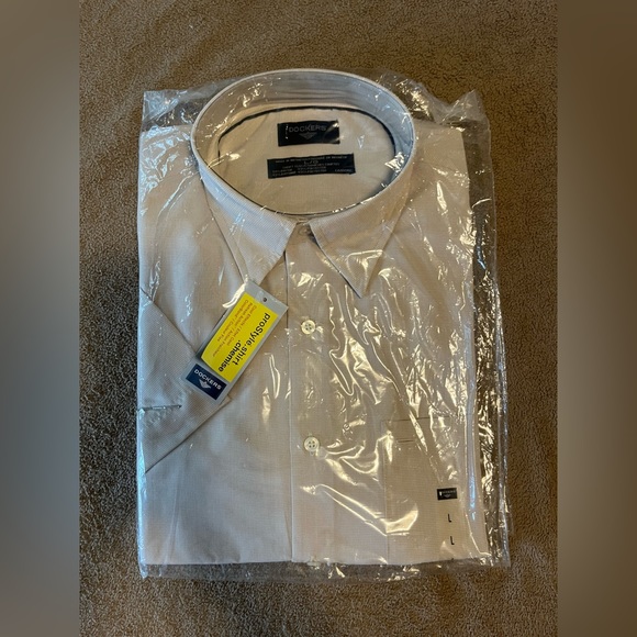 Dockers Grey Dress Shirt Size Large Brand New - Picture 1 of 3